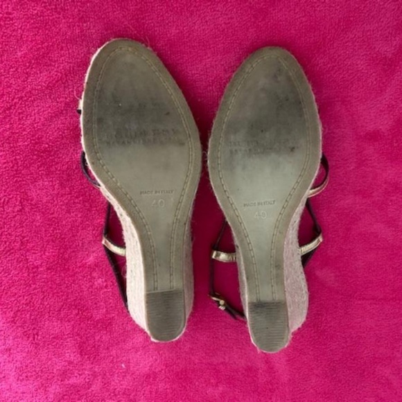 Burberry Wedges Espadrilles Sz 40 (10) - Picture 4 of 4